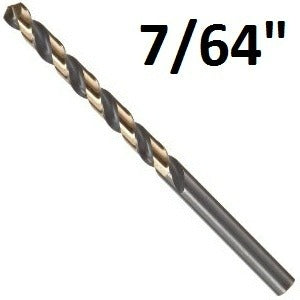 Pro Edge 7/64″ Heavy Duty Black and Gold Jobber Bits