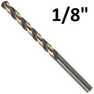 Pro Edge 1/8″ Heavy Duty Black and Gold Jobber Bits