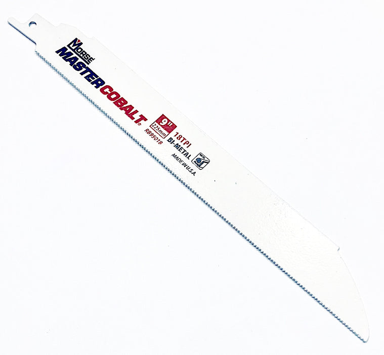 MK Morse Adavanced 1" Tall 9 Inch Demo Heavy Metal 18 TPI Reciprocating Blade