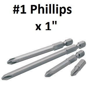 Pro-Edge Insert Bits Configuration – #1 Phillips, Length- 1″