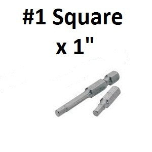 Pro-Edge Insert Bits Configuration – #1 Square, Length- 1″