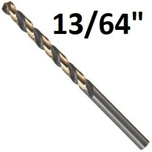 Pro Edge 13/64″ Heavy Duty Black and Gold Jobber Bits