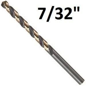 Pro Edge 7/32″ Heavy Duty Black and Gold Jobber Bits