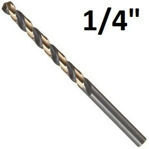Pro Edge 1/4″ Heavy Duty Black and Gold Jobber Bits