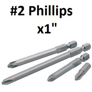 Pro-Edge Insert Bits Configuration – #2 Phillips, Length- 1″