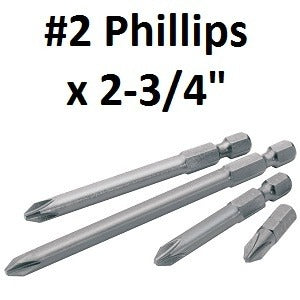 Pro-Edge Insert Bits Configuration – #2 Phillips, Length- 2-3/4″