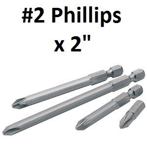 Pro-Edge Insert Bits Configuration – #2 Phillips, Length- 2″