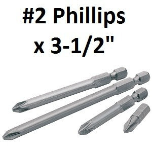 Pro-Edge Insert Bits Configuration – #2 Phillips, Length- 3-1/2″