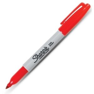 Sharpie Color – Red Tip – Fine Point Use – detailed lines