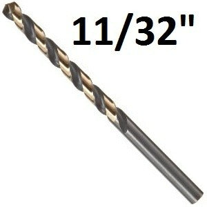 Pro Edge 11/32″ Heavy Duty Black and Gold Jobber Bits