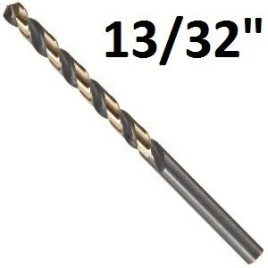 Pro Edge 13/32″ Heavy Duty Black and Gold Jobber Bits