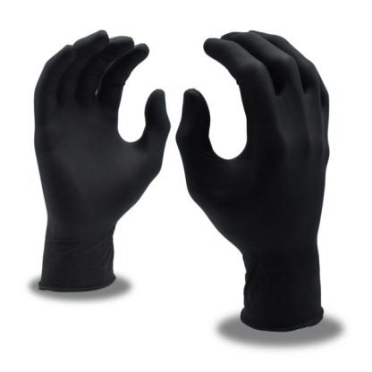 CORDOVA Nitri-Cor® Eclipse Industrial-Grade Black Nitrile Powder Free Gloves