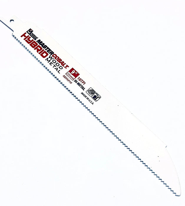 MK Morse Adavanced 1" Tall 9 Inch Demo Heavy Metal & Wood 10 TPI Reciprocating Blade