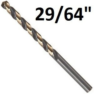 Pro Edge 29/64″ Heavy Duty Black and Gold Jobber Bits