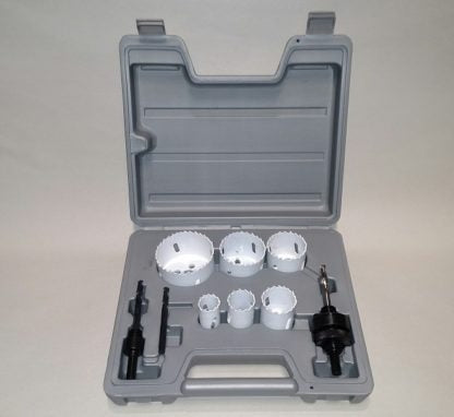 Pro Edge Electricians Hole Saw Kit w/ Cobalt matrix HSS 7/8″ to 2-1/2″