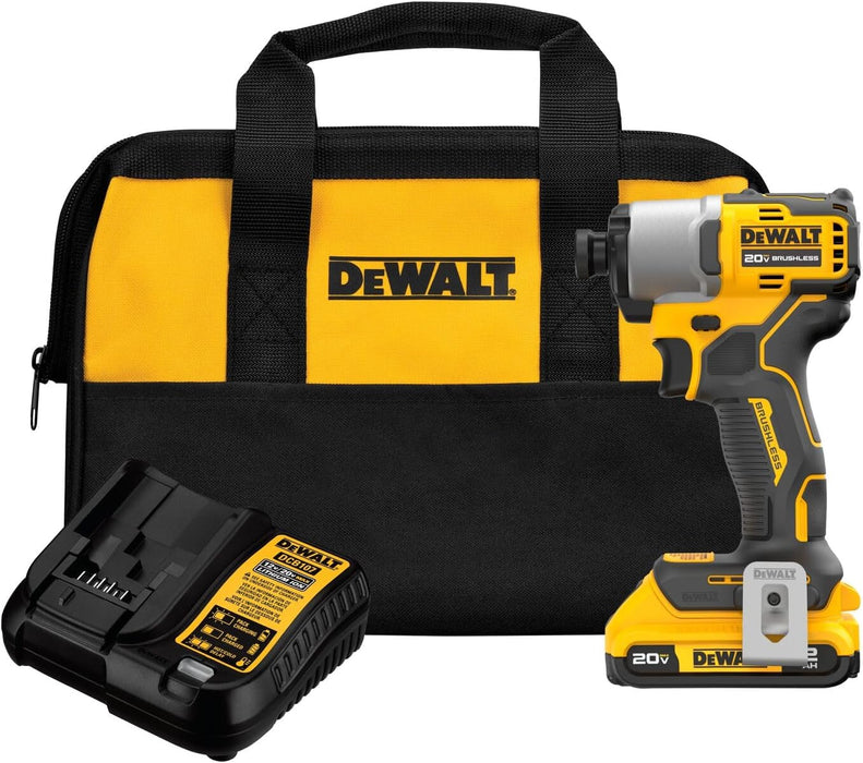 DWImpact Dewalt 20V MAX* Brushless Cordless 1/4 in. Impact Driver Kit