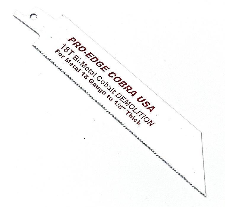 PRO-EDGE 6" x 18-TPI Metal Demo Reciprocating Blade