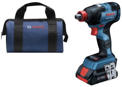 GDX18V-1860 – Bosch Cordless Impact with 4amp Battery and Bag (Charger not included)
