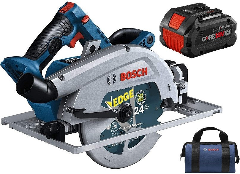 GKS18V-25 – Bosch 7-1/4″ Cordless Circ Saw with 8amp Battery and Bag (Charger not included)