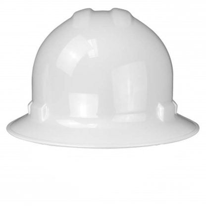 HARD HAT Full Brim Lightweight Polyethylene, • Impact Absorbing Ridges