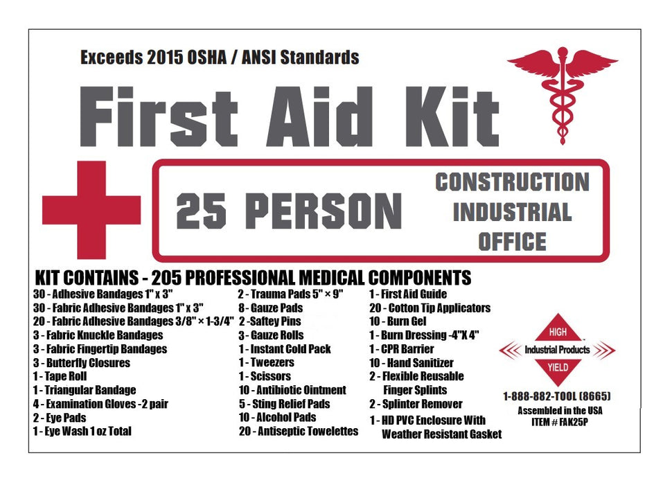 Rapid Care – FAK25P – 25 Person (Plastic)