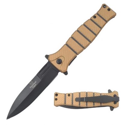 SE-1966TAN – Snake Eyes – Spring Assisted Knife