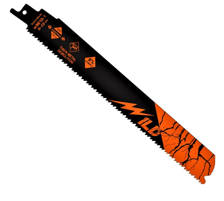 High Yield 9″ Wild Tall Heavy Metal Demo 8 to 10 TPI Reciprocating Blade