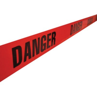 DANGERR – Danger tape, Red and black 3″ x 1000′