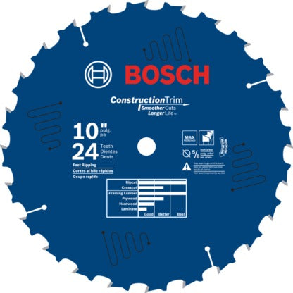 Bosch EDGE Circ Blade 10″ 24 tooth