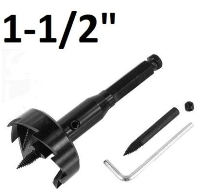 Tru Cut – 1-1/2″, x 5″, Self Feed bit w/ – 7/16″ Shank