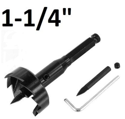 Tru Cut – 1-1/4″, x 5″, Self Feed bit w/ – 7/16″ Shank
