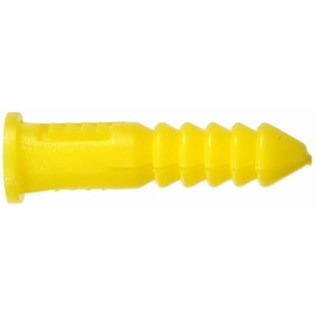 Super Ribbed Yellow Anchor Plugs