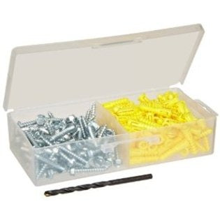 Drywall Anchor Kit 3 way screws -Anchor: Super yellow -100 Anchors