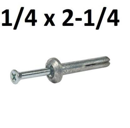 Powers Fasteners Width – 1/4″ Length – 2-1/4″