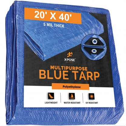 Blue Tarp 20′ x 40′