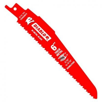 Diablo 6″ x 8 to 10 TPI Metal Demo Reciprocating Blade