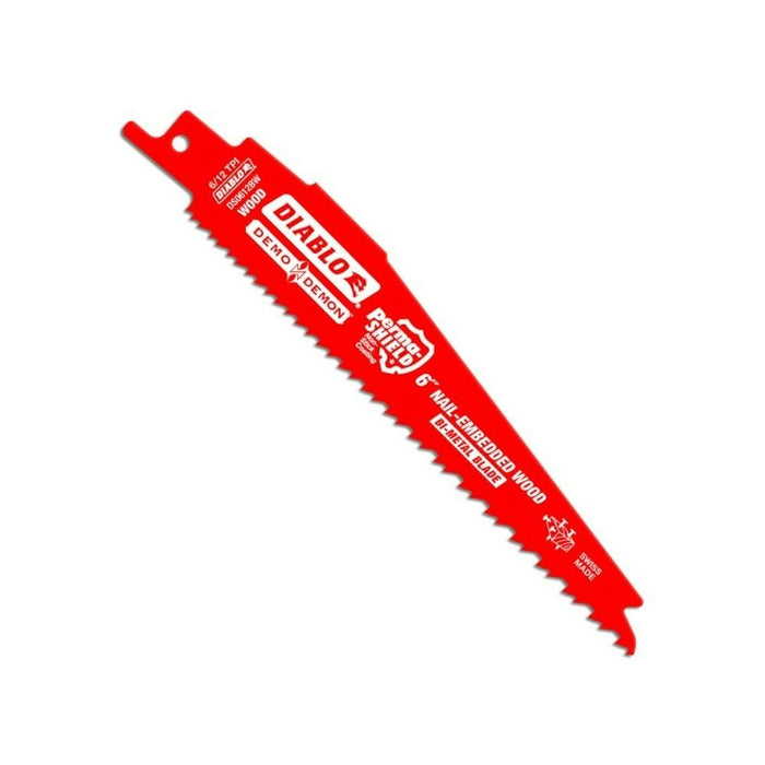 Diablo Metal 6″ x 6 to 12 TPI Wood Demo Reciprocating Blade