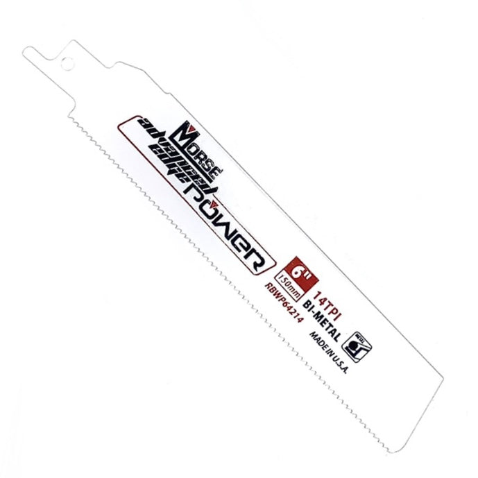 MK Morse MKM1614 6" 14 TPI Advanced Edge 1" Bi-Metal Reciprocating Blade for Thick Metal