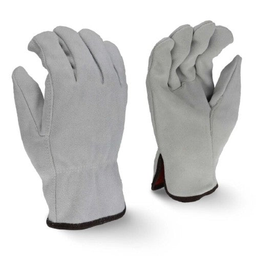 Radians RWG4025 Economy Gray Split Cowhide Leather Driver Glove — 2XL