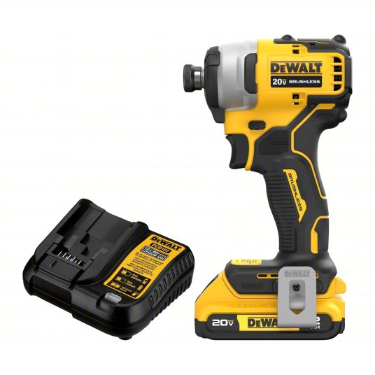 DeWalt DWIMPACT 20V MAX Brushless 1/4 Inch Impact Driver Kit 2Ah Battery and Charger Power Tools