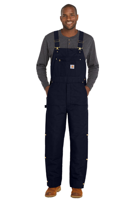 Carhartt Short Firm Duck Insulated Bib Overalls