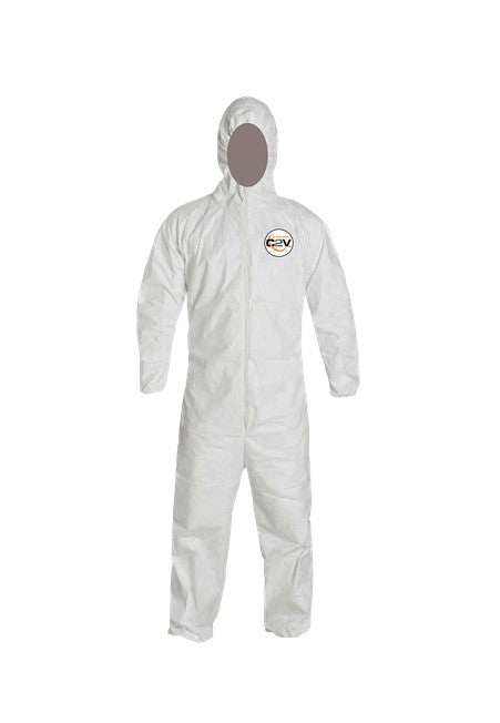C2V Microporous Disposable Coverall with Hood — 3XL