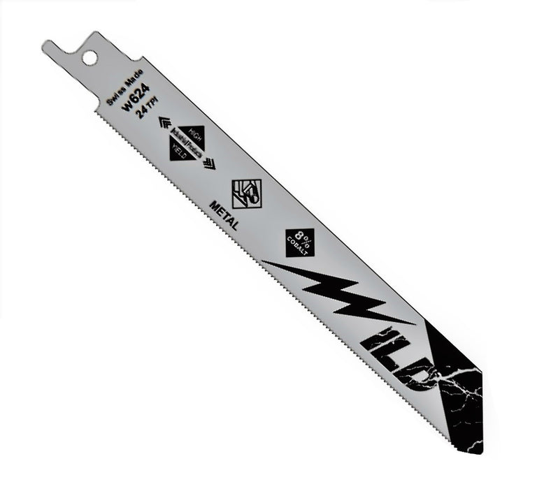 High Yield Wild W624 6" 24 TPI Bi-Metal Reciprocating Blade for Sheet Metal
