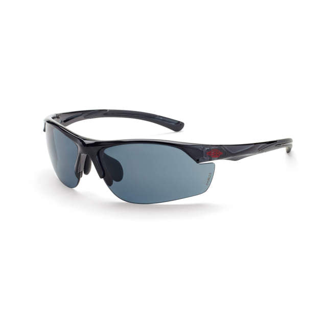 Crossfire AR3 Protective Eyewear Super Dark Smoke Lens Crystal Black Frame