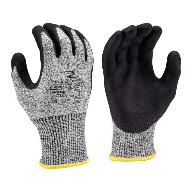 Radians RWG571 HPPE/Polyester Shell A4 Cut Level Foam Nitrile Palm Dip Glove