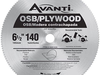 Avanti 6-1/2" 140T OSB/Plywood Circular Saw Blade A612140
