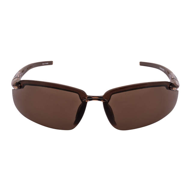 Crossfire ES5 Premium Safety Eyewear Brown Polarized Lens Crystal Brown Frame