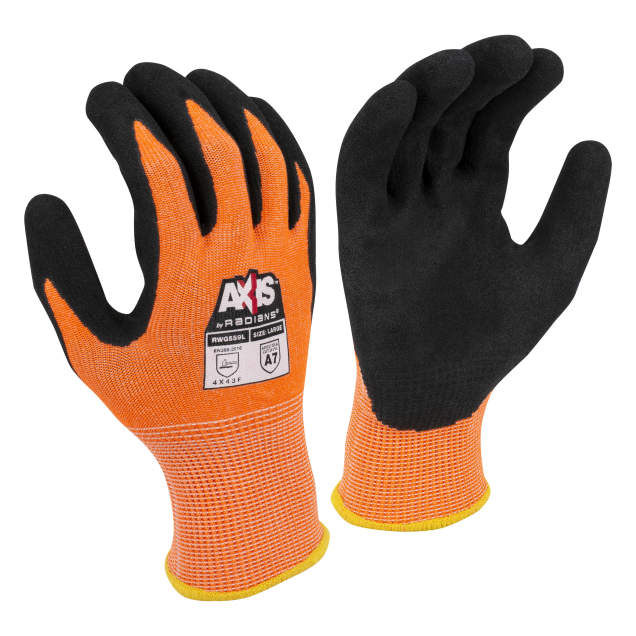 Radians RWG559 AXIS™ A7 Sandy Nitrile Coated Cut Protection Glove