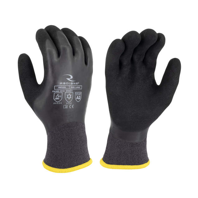 Radians RWG28 A2 Cut Protection Dipped Waterproof Winter Gripper Glove