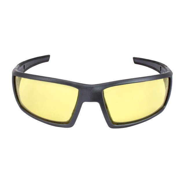 Crossfire Cumulus Premium Safety Eyewear Amber Lens Aluminum Gray Frame